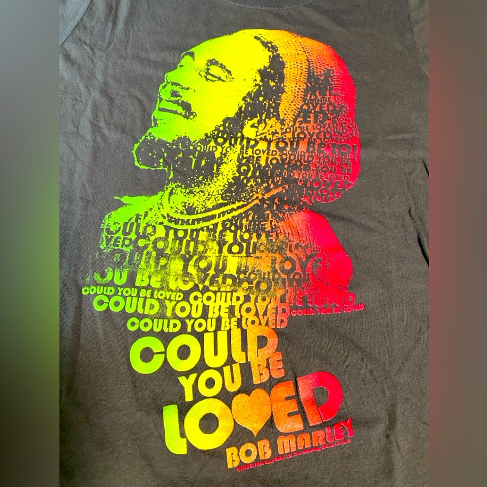 Zion Rootswear Y2K 2008 Bob Marley Could You Be Loved Olive Tee Size L